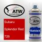 Preview: Subaru, Splendor Red, 726: 400ml Sprühdose, von ATW Autoteile West.